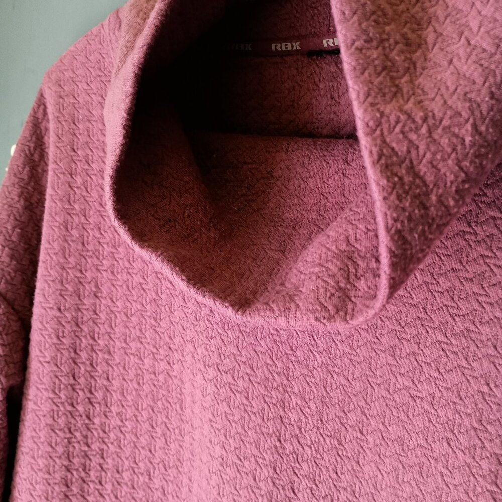 RBX Activewear Woman's Pullover Cowl Neck Size M